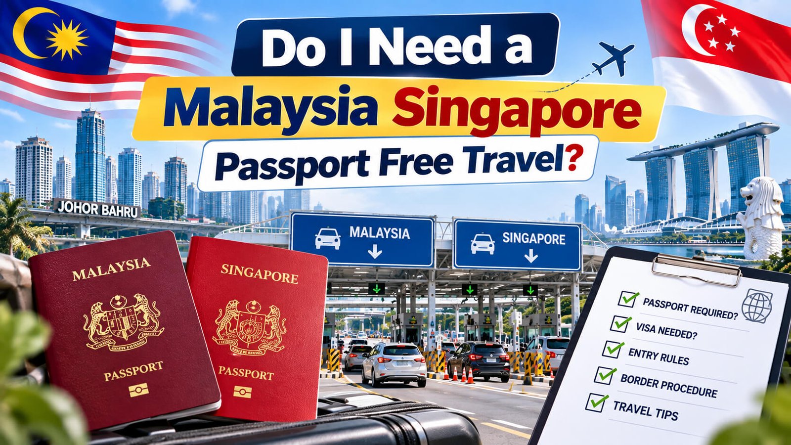 Do I need a malaysia singapore passport free travel